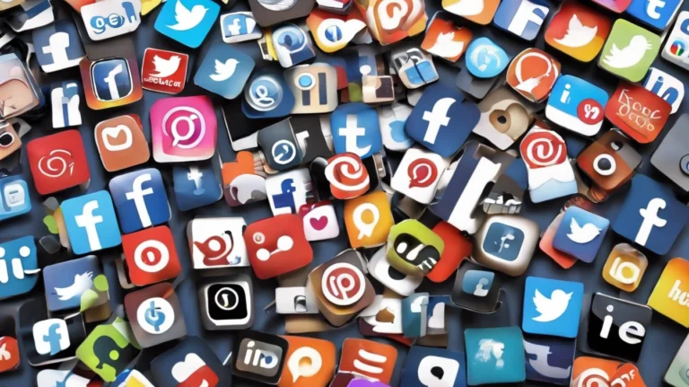 A plethora of social media platform's icons